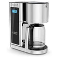 Glass 8 Cup Coffee Maker in Black and Stainless Steel