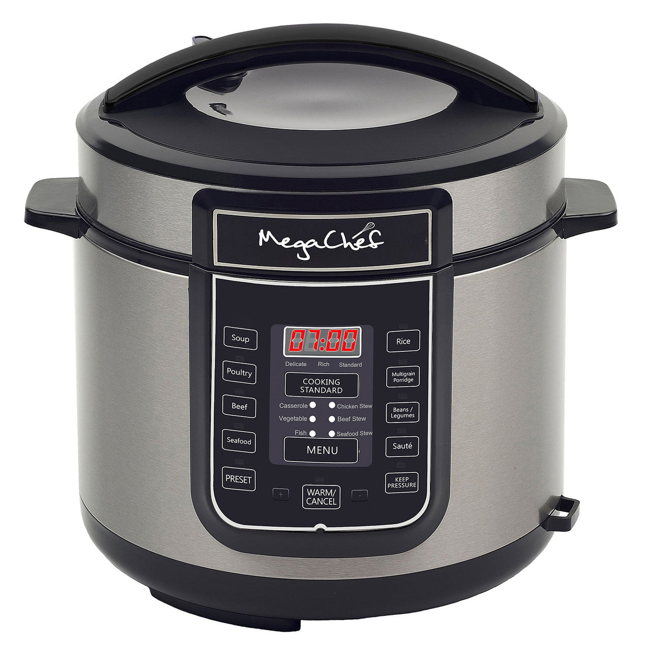 6 Quart Digital Pressure Cooker with 14 Pre-Set Multi Function Features